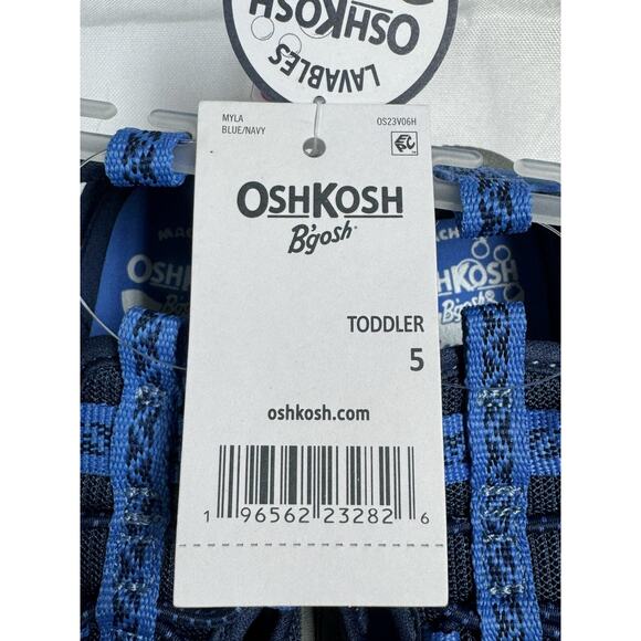 OshKosh Everplay Flexible Outsole Bump Toe Sandal Blue Toddler Size 5 - Picture 6 of 6
